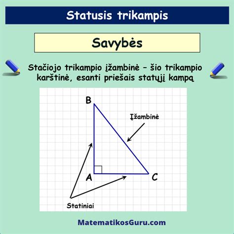 Schematinis trikampės prizmės pavaizdavimas su žymimais pagrindais ir aukščiu