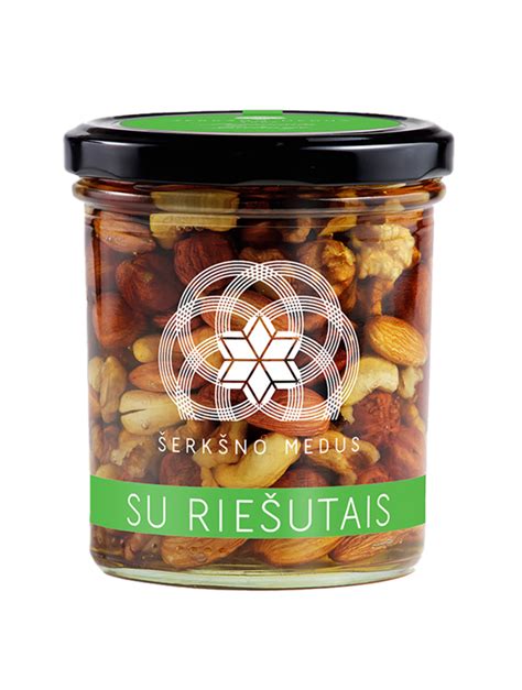 Įvairūs riešutai ir medus