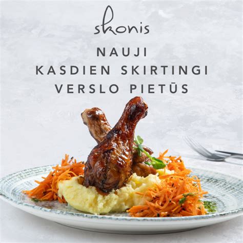 Dienos pietų meniu pavyzdys restorane