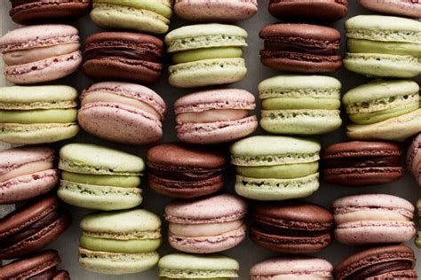 Įvairūs macarons įdarai