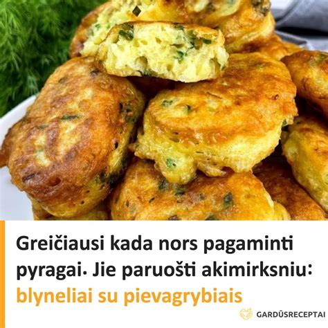 paruošti kepti blyneliai su mėsa