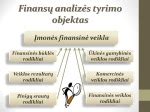 Įmonės finansinių rodiklių grafikas