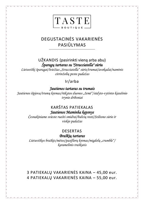 Degustacinis meniu