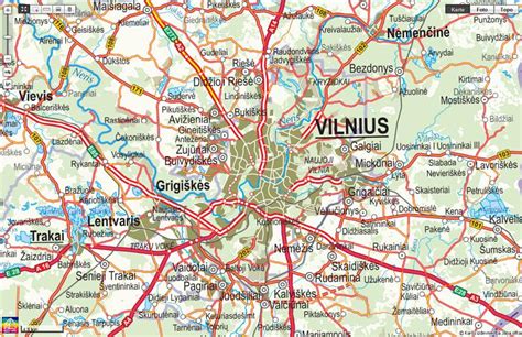 Picerijų žemėlapyje Vilnius
