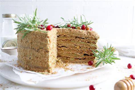 Medaus torto sluoksniai