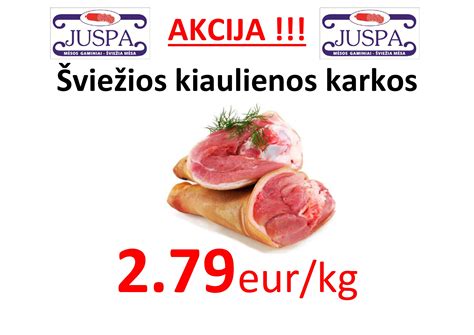 Šviežios kiaulienos gabaliukai