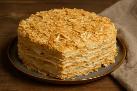 Sluoksniuotas Napoleono tortas