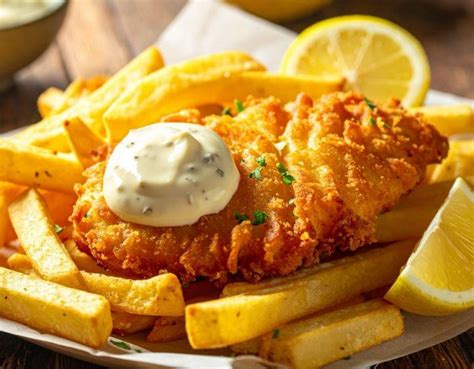Kepta žuvis su padažu ir bulvytėmis