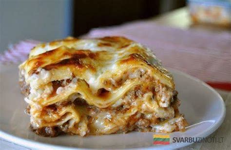 Lazanija su bulvėmis ir malta mėsa