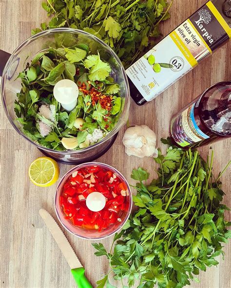 Chimichurri padažas ir jo ingredientai