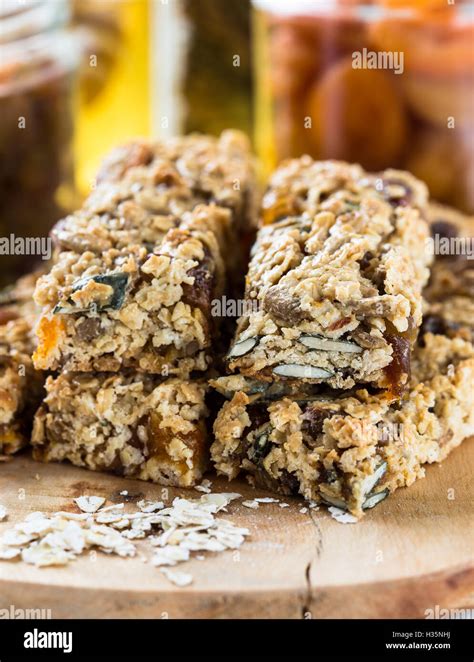 Various healthy ingredients for bars