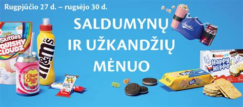 Saldumynų ir nesveikų užkandžių etiketės