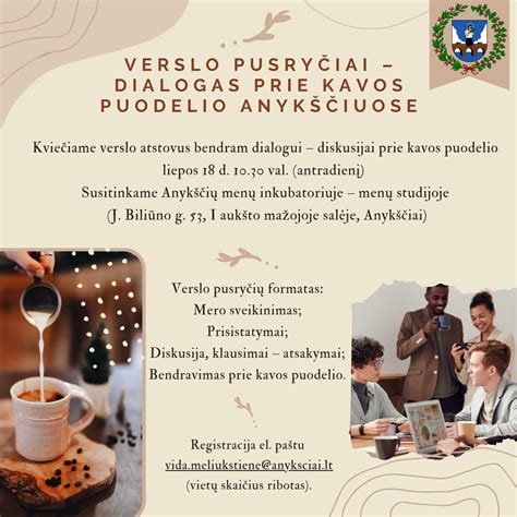 Verslo susitikimas prie kavos