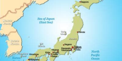Japonijos regionų kulinarinių tradicijų žemėlapis