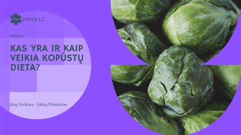 Kopūstų dieta pavyzdys