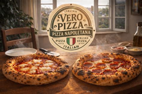 „Pizza Vero“ asortimento nuotraukos koliažas