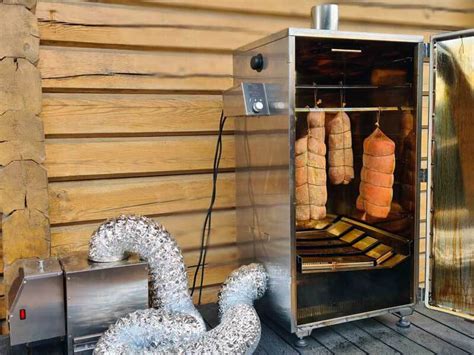 Schematinis šalto rūkymo proceso vaizdavimas