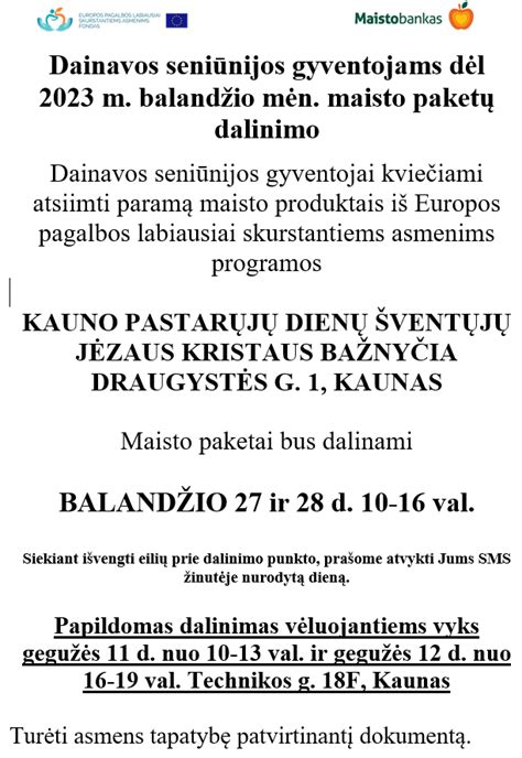 Dainavos mikrorajono maisto pasiūlymų apžvalga