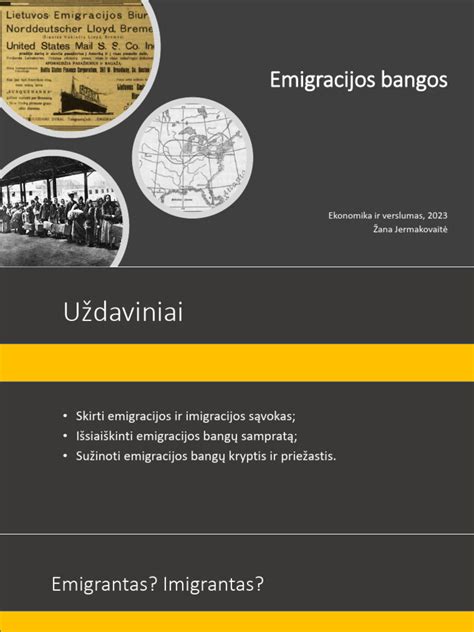 Lietuvių emigracijos kryptys ir bangos