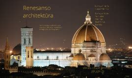 Renesanso epochos Italijos architektūros ir tapybos studija