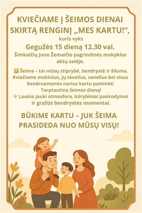 Šeima kartu leidžianti laisvalaikį