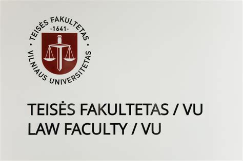 Teisės fakulteto universitete schema