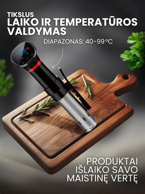 Sous-vide gaminimo technologija