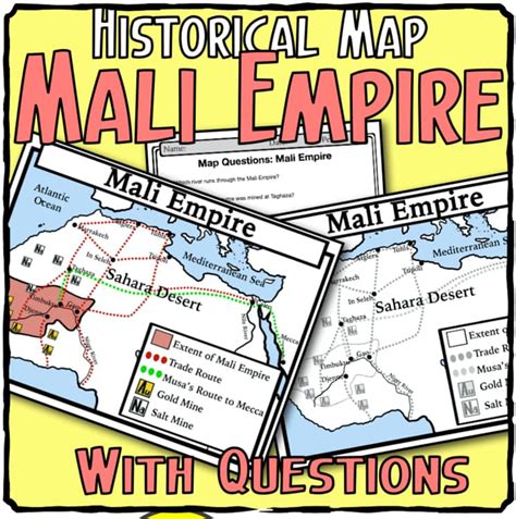 Historical map of Mali Empire
