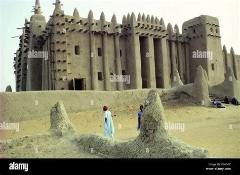 Mali landscape with traditional architecture