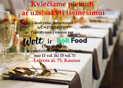 Pietų pristatymas į biurą darbuotojams
