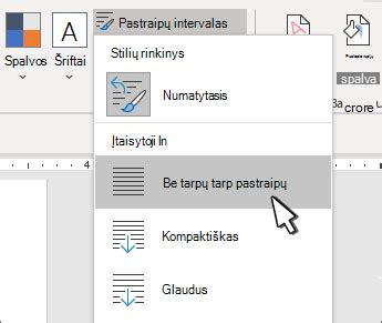 Vertikalios linijos tarp stulpelių nustatymas „Microsoft Word“