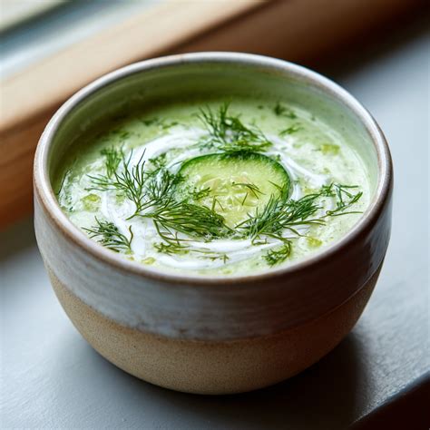 Šalta avokado sriuba su agurkais