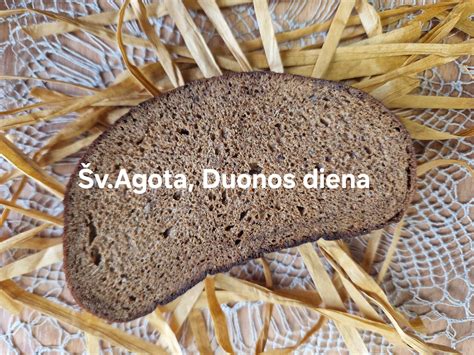 Šv. Agotos simbolis ir duonos kepalai