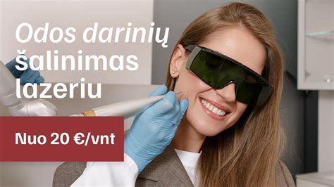 Lazerinis odos darinių šalinimas