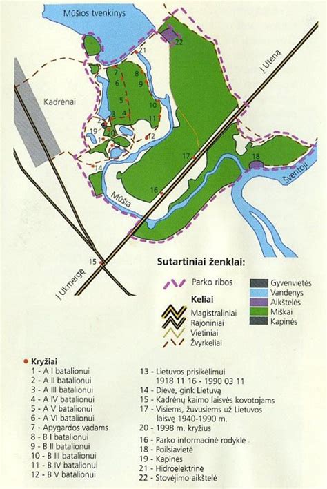 Lednicės parko schema