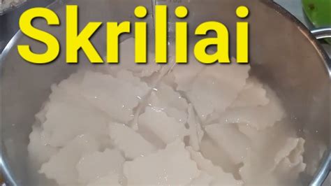 Skrylių tešlos ingredientai
