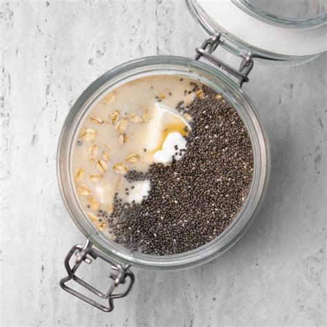 Sveiki chia pudingo ingredientai