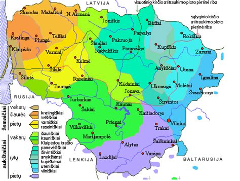 Lietuvių kalbos tarmių žemėlapis
