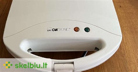 Clatronic ST 3629 White vaflių keptuvė su širdelės formos vafliais