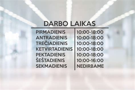 Pietų pertraukos trukmės ir laiko schematinė diagrama