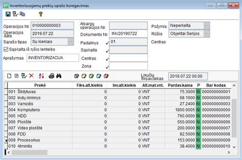 nekilnojamojo turto inventorizacijos procesas
