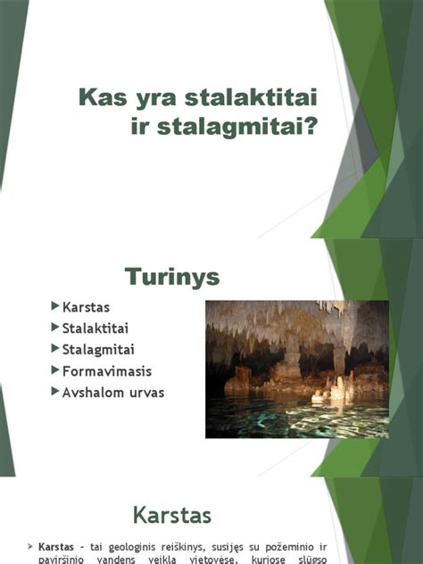 Kango urvų stalaktitai ir stalagmitai
