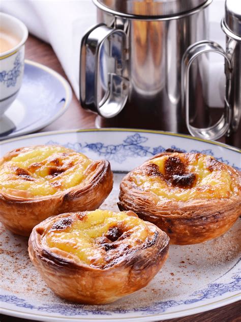 švieži Pastel de Nata pyragėliai