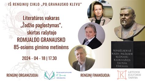 Romualdo Granausko portretas su knygomis