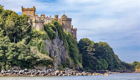 Culzean pilis su parko panorama