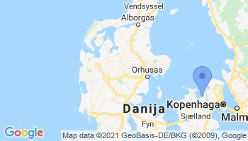 Danijos reljefo žemėlapis