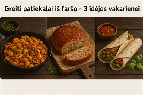 Mėsos faršo ir daržovių pasirinkimas kotletams