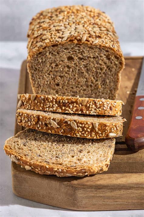 Cross-section of whole grain bread