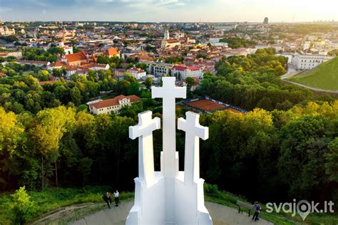 Vilniaus senamiesčio vaizdas nuo Trijų Kryžių kalno