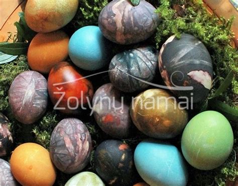 Natūralūs dažai margučiams iš gamtos